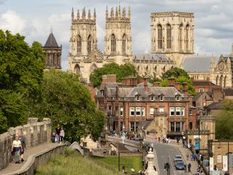 View of York Minster from the Wall